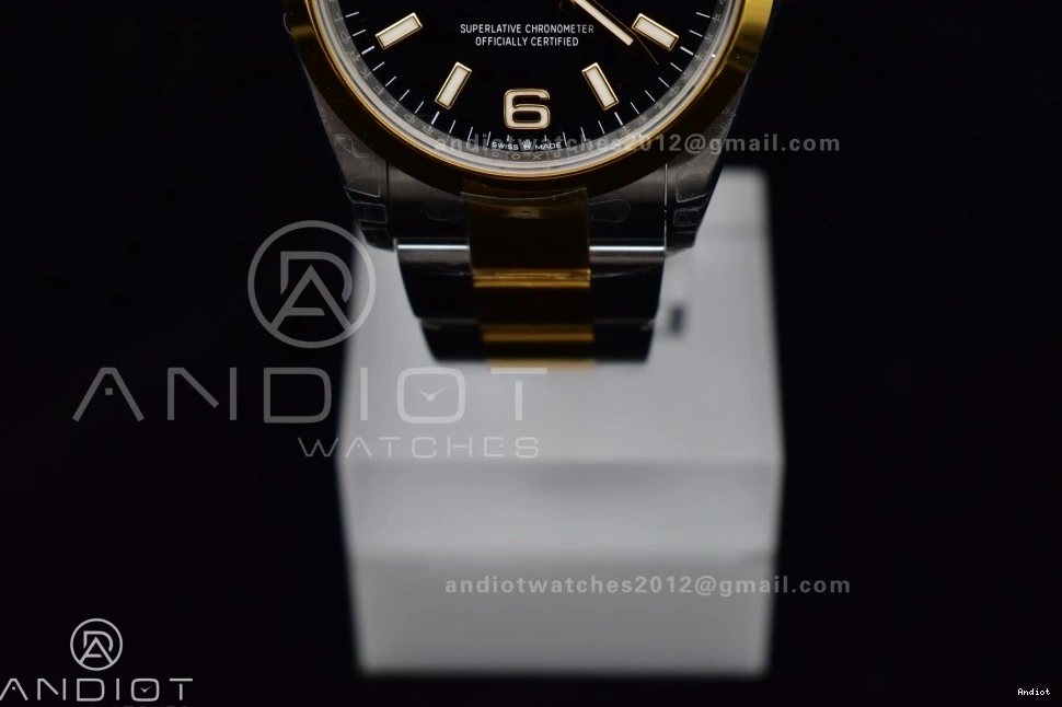 124273 36mm VSF Dial Steel Edition DD3230 on Explorer 1:1 Best Black SS Bracelet 904L YG 0422